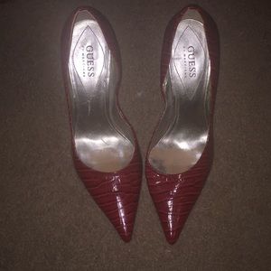 Guess red heels